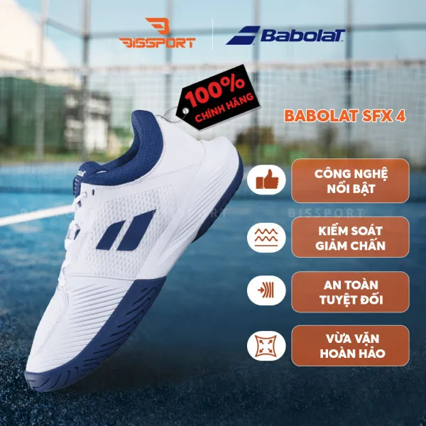 Giày Babolat SFX 4 Trắng Xanh