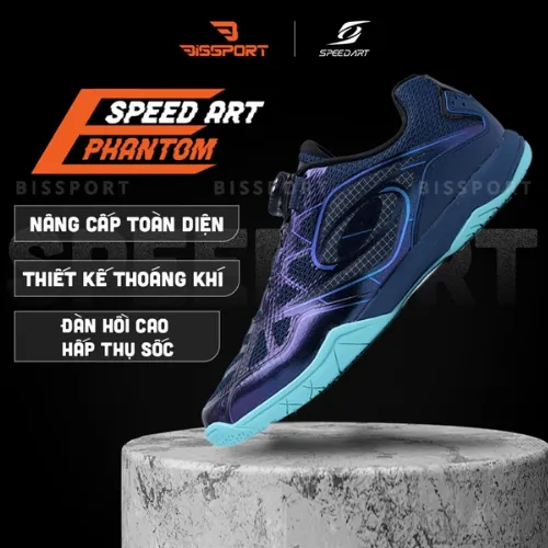 Giày Speed Art Phantom E Xanh Hologram
