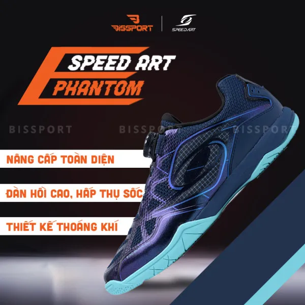 Giày Speed Art Phantom E Xanh Hologram