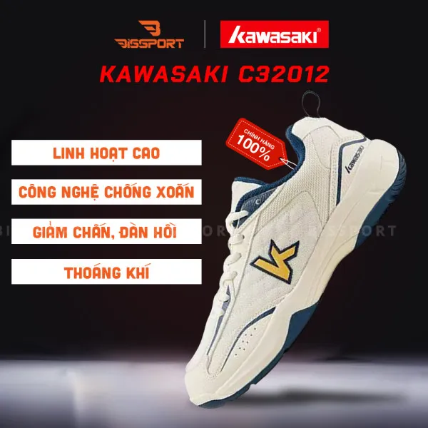 Giày Kawasaki C32012 Trắng Xanh