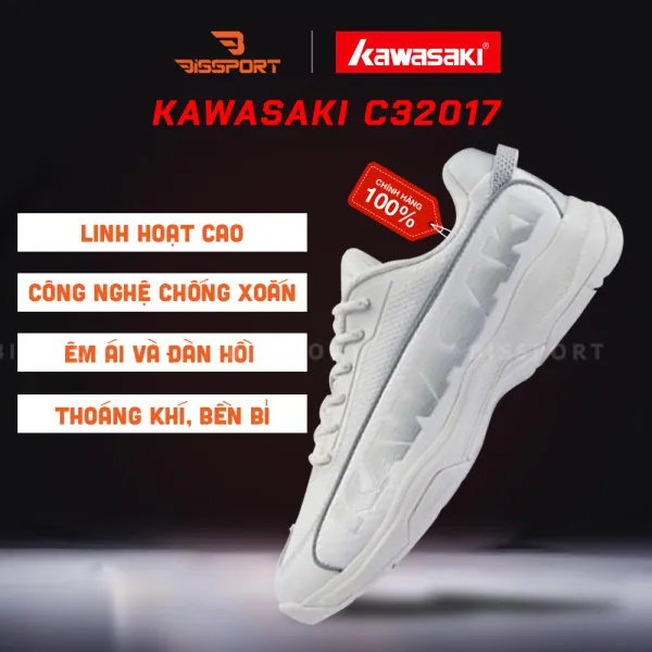 Giày Kawasaki C32017 Trắng