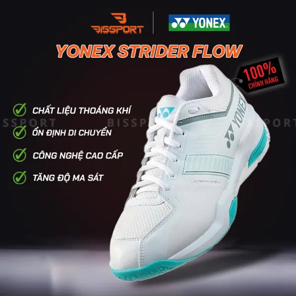 Giày Yonex Strider Flow Trắng Xanh Ngọc