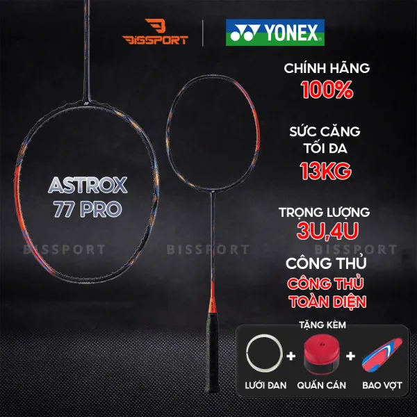 Vợt Cầu Lông Yonex Astrox 77 Pro Chính Hãng - Toàn Diện - Mạnh Mẽ Trong Smash, Linh Hoạt Trong Điều Cầu - Tối Ưu