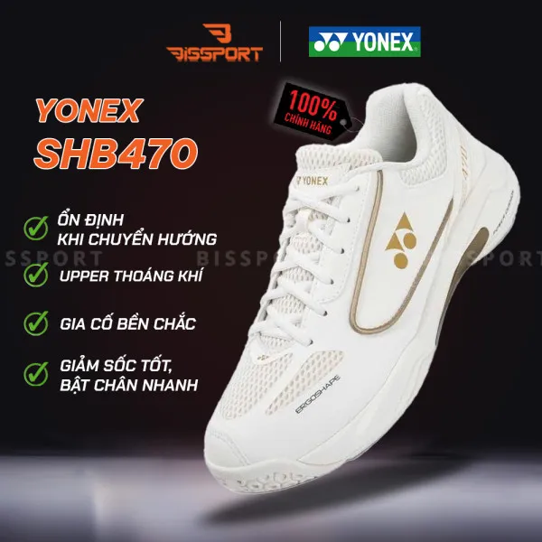 Giày Yonex SHB470 Trắng Vàng