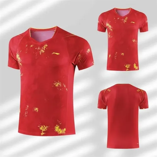 Áo Cầu Lông Lining 0101 Đỏ Cao Cấp - Hàng Loại 1 - Thấm Hút Mồ Hôi - Thông Thoáng - Êm Ái - Nhẹ