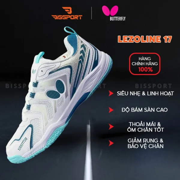 Giày Butterfly Lezoline 17 Xanh Ngọc