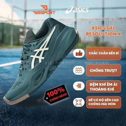 Asics Gel Resolution X Xanh Lá