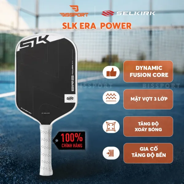 Vợt Pickleball SLK ERA Chính Hãng - 16mm - Bên Bỉ - Toàn Diện - Ổn Định - Độ Xoáy Bóng Cao - Mặt Siêu Nhám