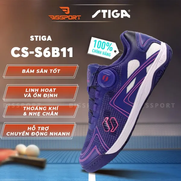 (Q7) Giày bóng bàn STIGA CS-S6B71 Tím