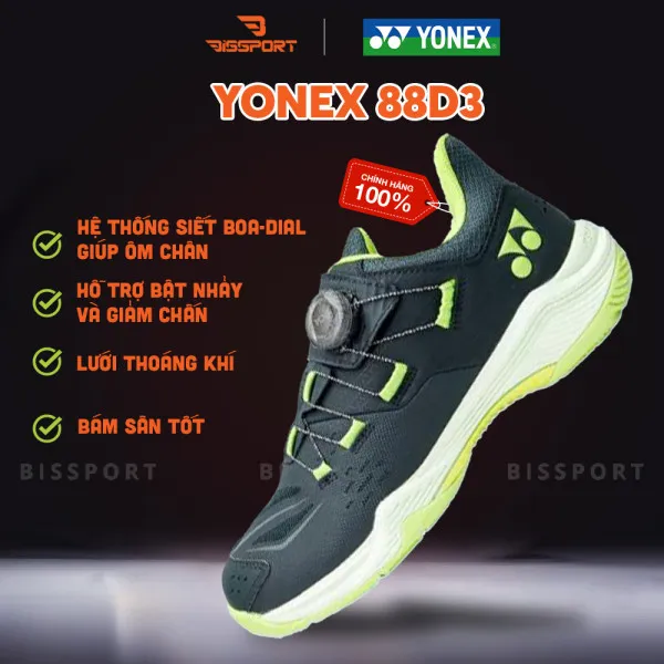 Giày yonex 88D3 Đen xanh