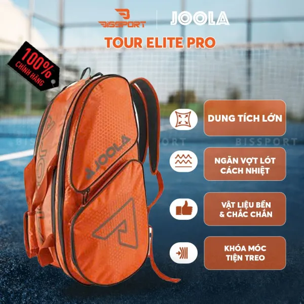 Túi Pickleball JOOLA Tour Elite Pro Chính Hãng - Rộng Rãi - Bền Bỉ - Có Ngăn Vợt & Giày Riêng - Có Nhiều Ngăn
