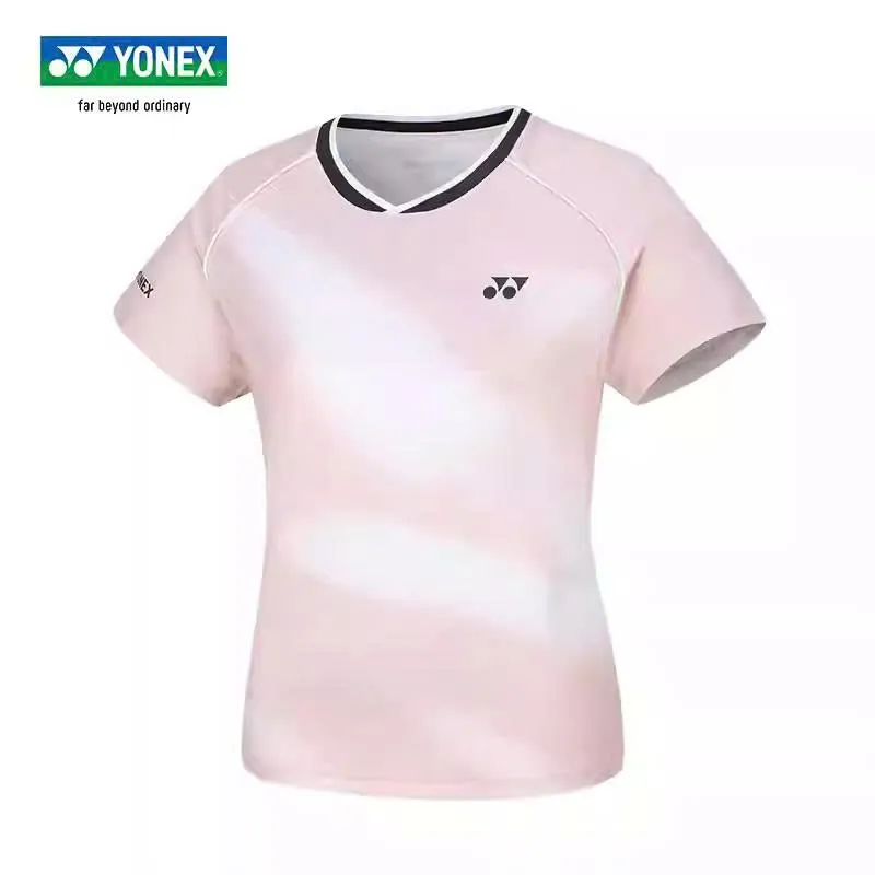 Áo Cầu Lông Cổ Trụ Yonex 861 Hồng Hàng Loại 1 Cao Cấp - Thấm Hút - Thoáng Khí - Co Giãn - Bền Bỉ - Form  Ổn