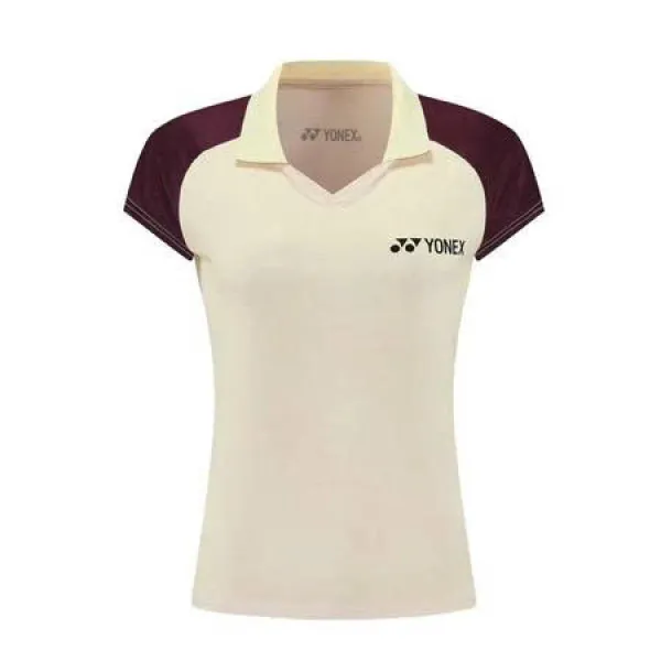 Áo Cổ Trụ Yonex 01112 Nữ - Kem Nâu