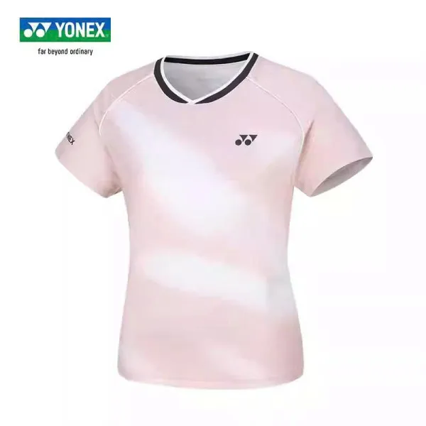 Áo Cầu Lông Cổ Trụ Yonex 861 Hồng Hàng Loại 1 Cao Cấp - Thấm Hút - Thoáng Khí - Co Giãn - Bền Bỉ - Form  Ổn