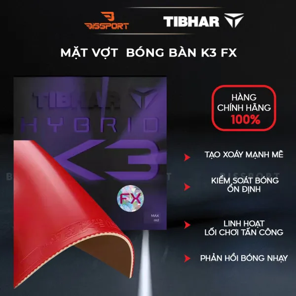 Mặt vợt bóng bàn K3 FX