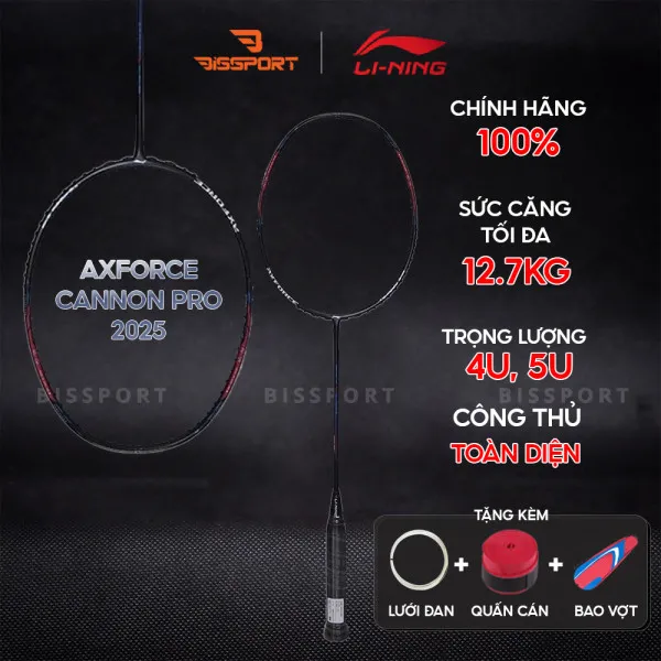 Vợt Cầu Lông Lining Axforce Canon Pro - Đen 2025