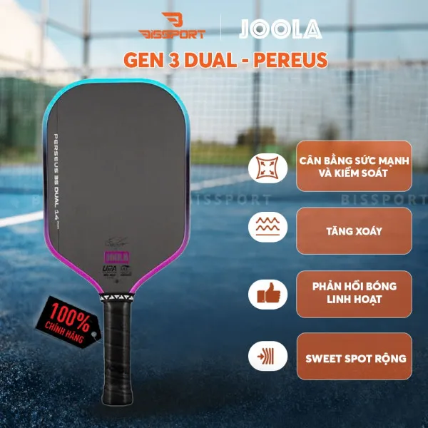 Vợt PIckleBall Joola Gen 3S Dual - Perseus Chính Hãng - Trợ Lực - Bền Bỉ - Ổn Định - Toàn Diện - Linh Hoạt