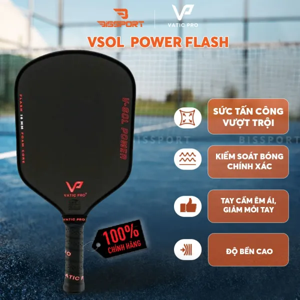 Vợt Pickleball Vatic Pro Vsol Power Flash