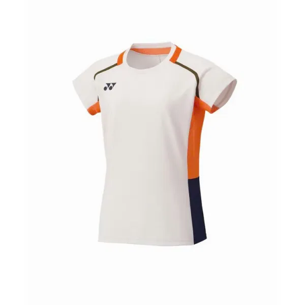 Áo Cầu Lông Yonex 2639 Nữ - Trắng Cam Hàng Loại 1 Cao Cấp - Thoáng Khí - Co Giãn - Bền Bỉ - Form Ổn