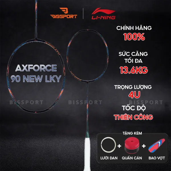 Vợt Cầu Lông Lining Axforce 90 New LKY Chính Hãng - Bền - Ổn Định Cao - Bền Bỉ - Thiên Công – Trợ Lực Tốt – Đầu Vợt Nặng