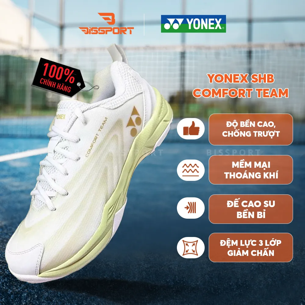 Giày cầu lông Yonex SHB COMFORT TEAM - Trắng Xanh Matcha