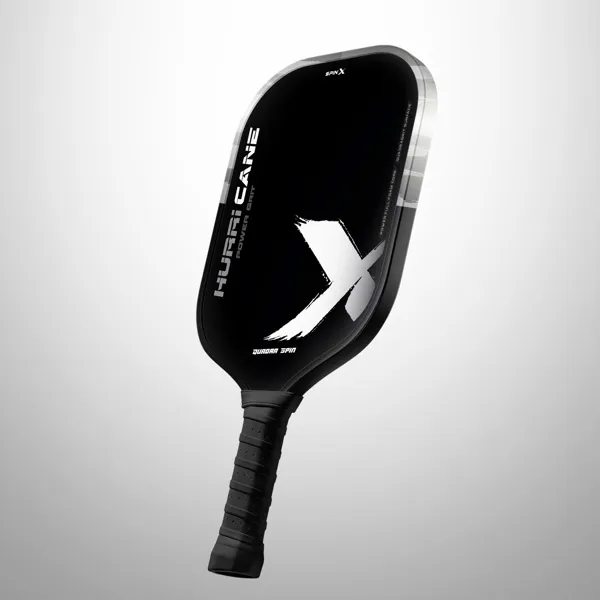 Vợt Pickleball SpinX Hurricane Power Grit Elongate Chính Hãng - Trắng - Mặt Nhám Hạt - Full Foam Core - Ổn Định - Bền