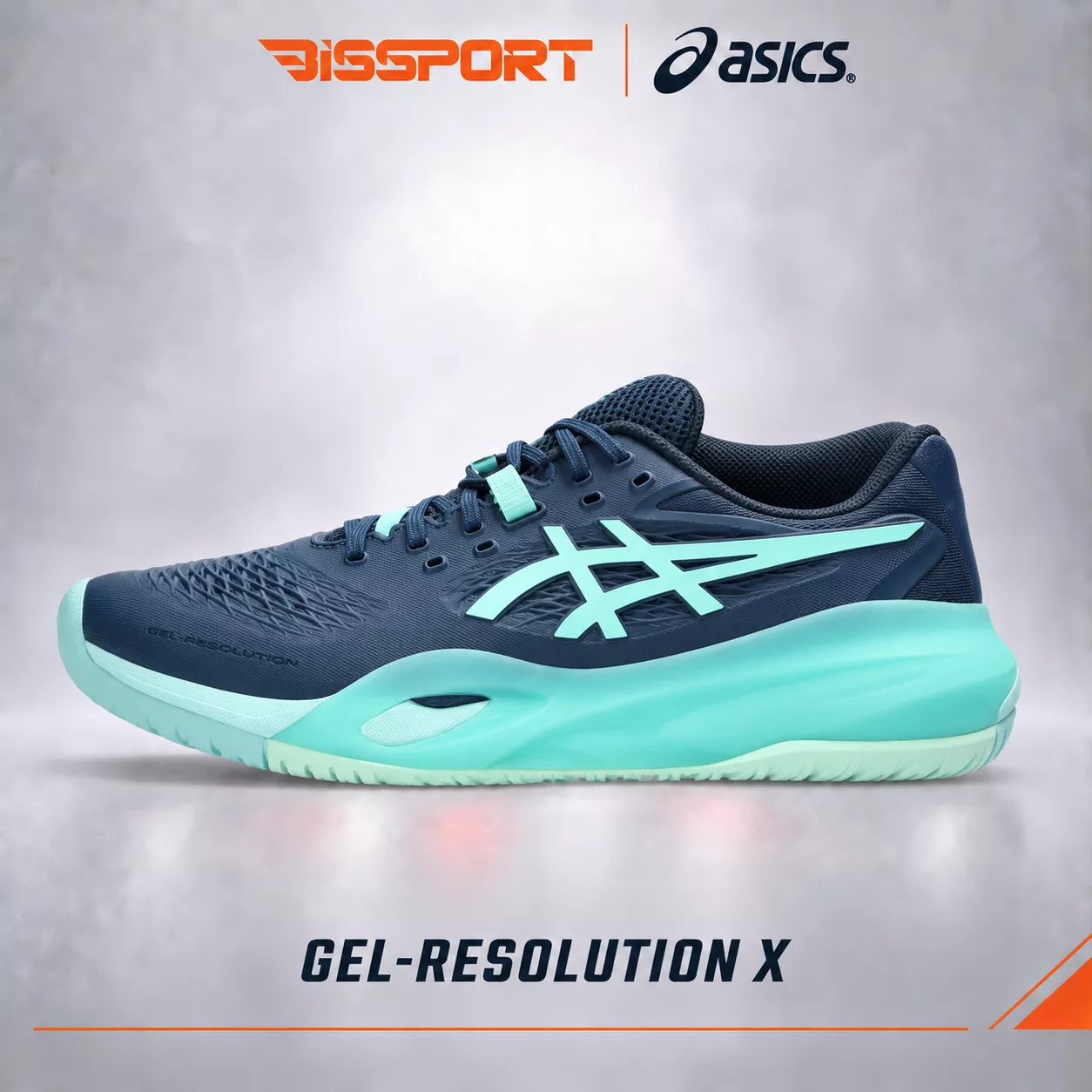 Giày Tennis/Pickleball Asics Gel Resolution X Chính Hãng - Xanh Navy - Ổn Định - Thoáng Khí - Nhẹ Giảm Chấn - Bền Bỉ