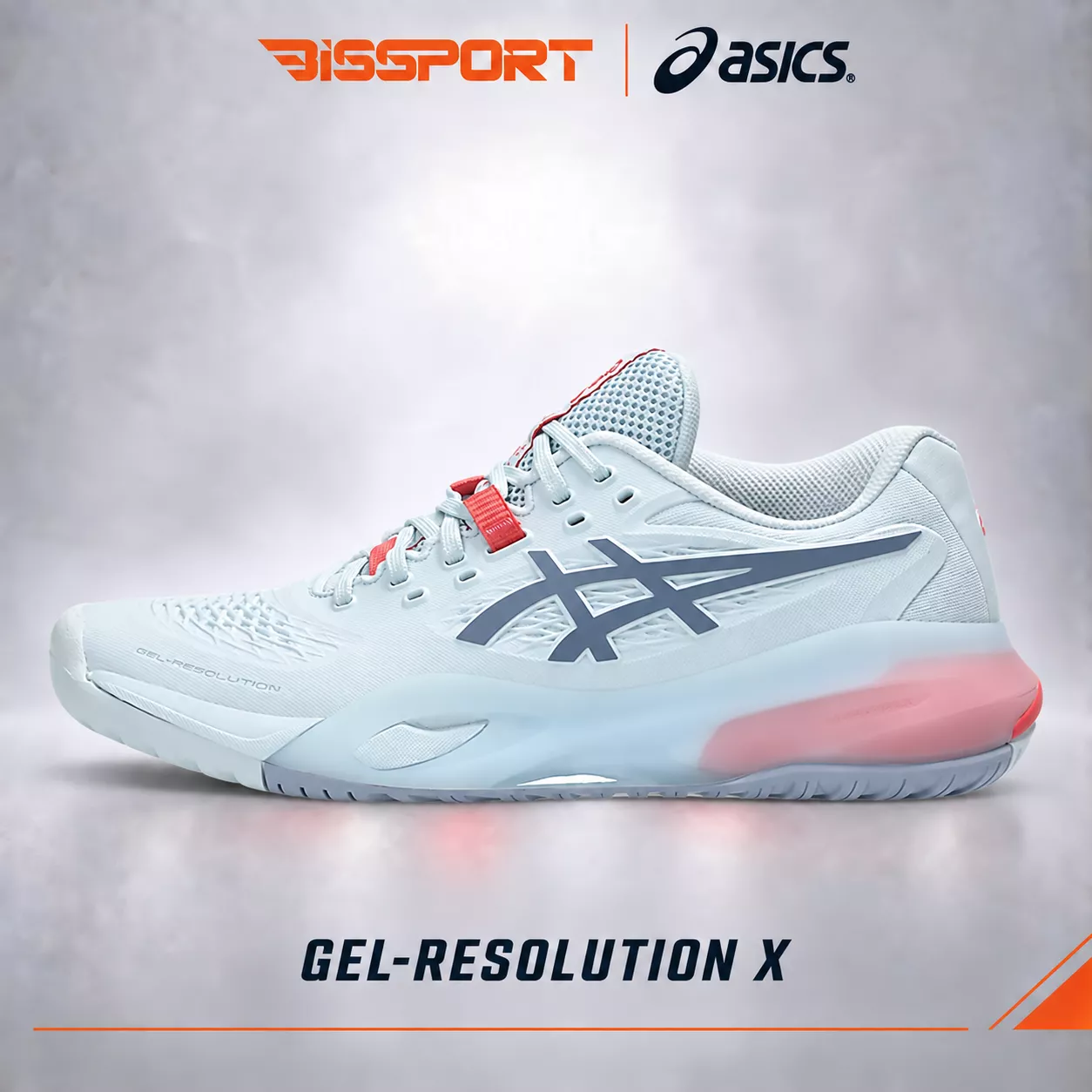 Giày Tennis/Pickleball Asics Gel Resolution X Chính Hãng - Trắng Hồng - Thoáng Khí - Nhẹ Giảm Chấn - Bền Bỉ