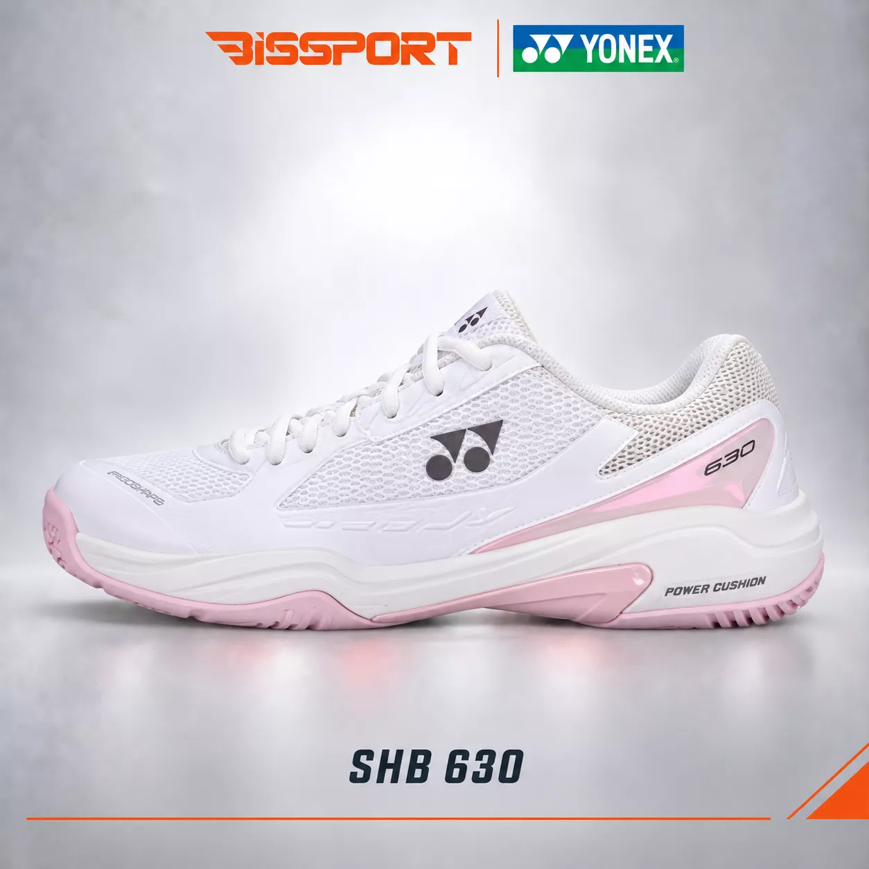 Giày Cầu Lông Yonex SHB630 Chính Hãng - Trắng Hồng (696) - Nhẹ, Êm, Di Chuyển Linh Hoạt - Bền Bỉ - Ổn Định