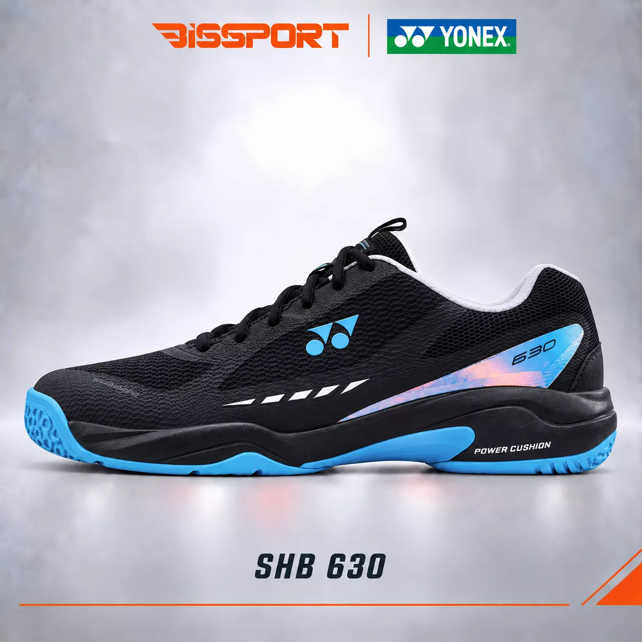 Giày Cầu Lông Yonex SHB630 Chính Hãng - Đen (381) - Nhẹ, Êm, Di Chuyển Linh Hoạt - Bền Bỉ - Ổn Định