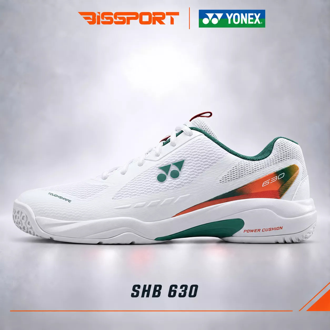 Giày Cầu Lông Yonex SHB630 Chính Hãng - Trắng Xanh Lá (136) - Nhẹ, Êm, Di Chuyển Linh Hoạt - Bền Bỉ - Ổn Định