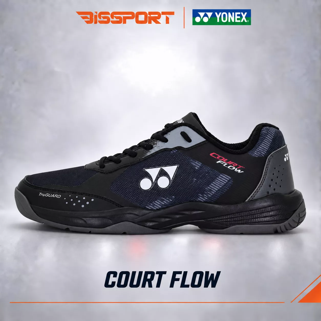 Giày Cầu Lông Yonex Court Flow Chính Hãng – Đen - Nhẹ, Êm, Di Chuyển Linh Hoạt - Bền Bỉ - Ổn Định - Đệm Chống Sốc