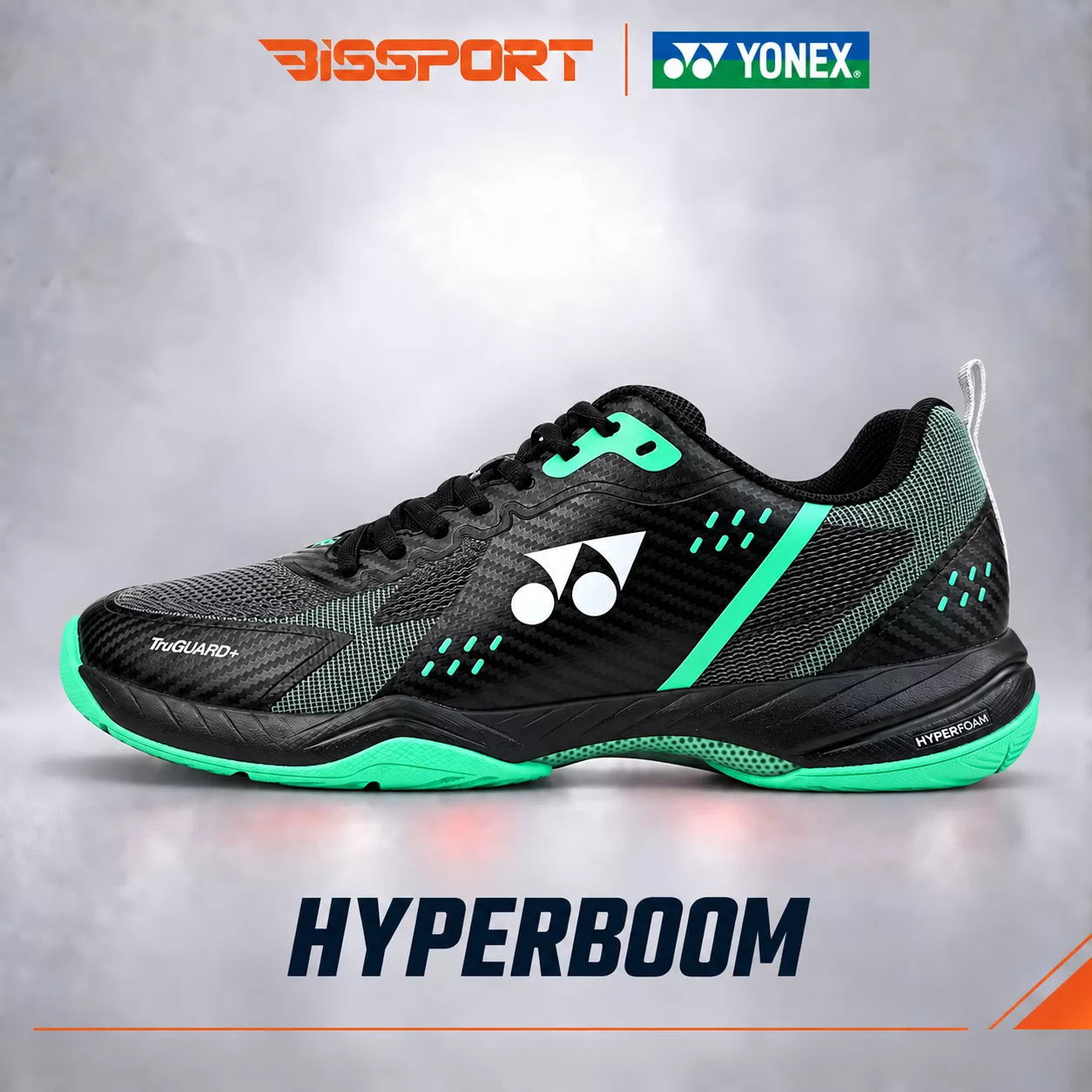 Giày Cầu Lông Yonex HYPERBOOM Chính Hãng - Đen - Bền Bỉ - Giá Hợp Lý - Cứng Cáp - Giảm Chấn - Form Cứng Cáp
