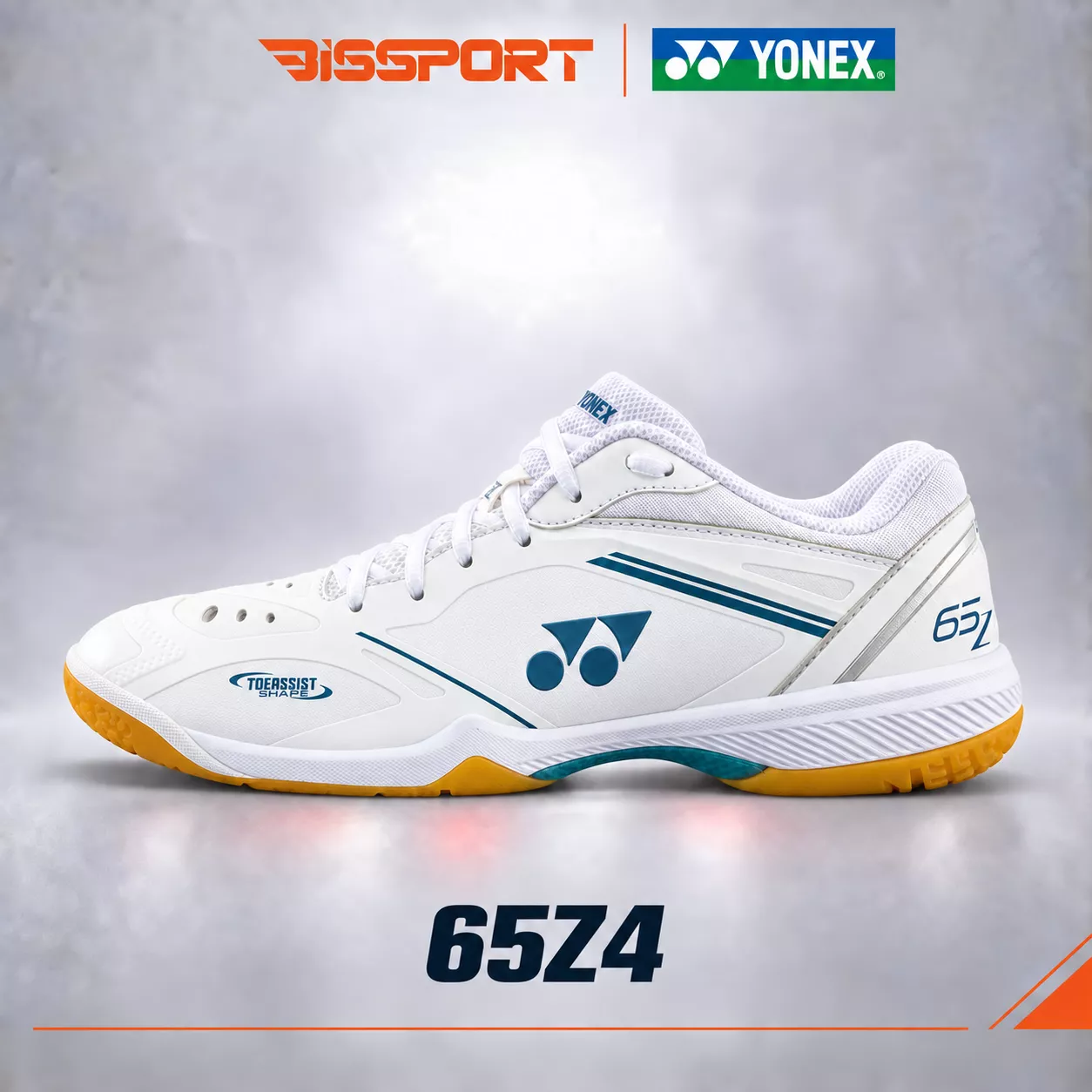 Giày Cầu Lông Yonex SHB 65Z4 Wide 2025 Chính Hãng - Trắng - Thiết Kế Hiện Đại - Đế Bám Sàn Tối Ưu - Công Nghệ Power Cushion+ - Bảo Vệ Chân - Thoải Mái Mọi Pha Di Chuyển