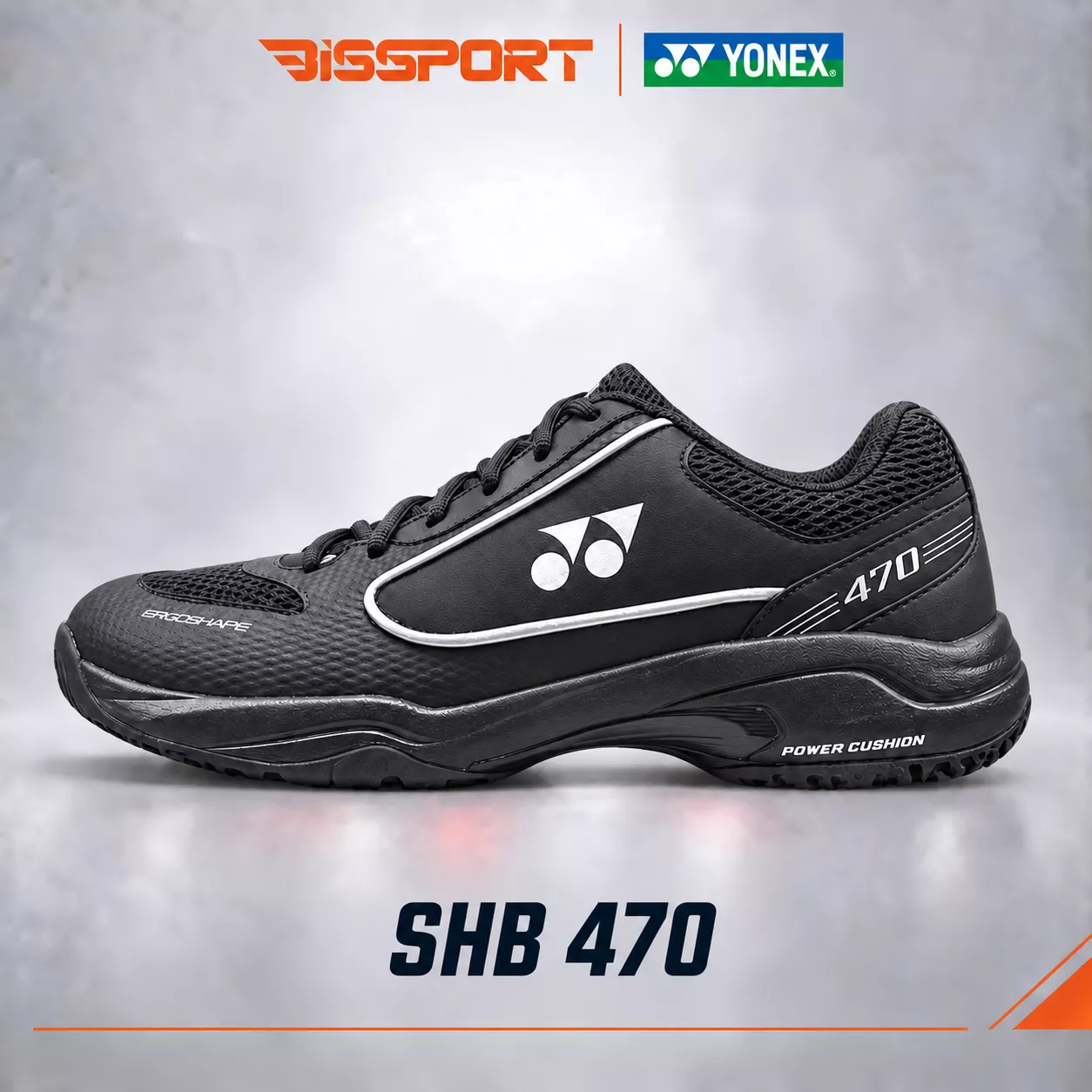 Giày Cầu Lông Yonex SHB470CR Đen Chính Hãng - Nhẹ Nhàng - Đế Tổ Ong Siêu Bám - Bám Mọi Sàn - Ổn Định