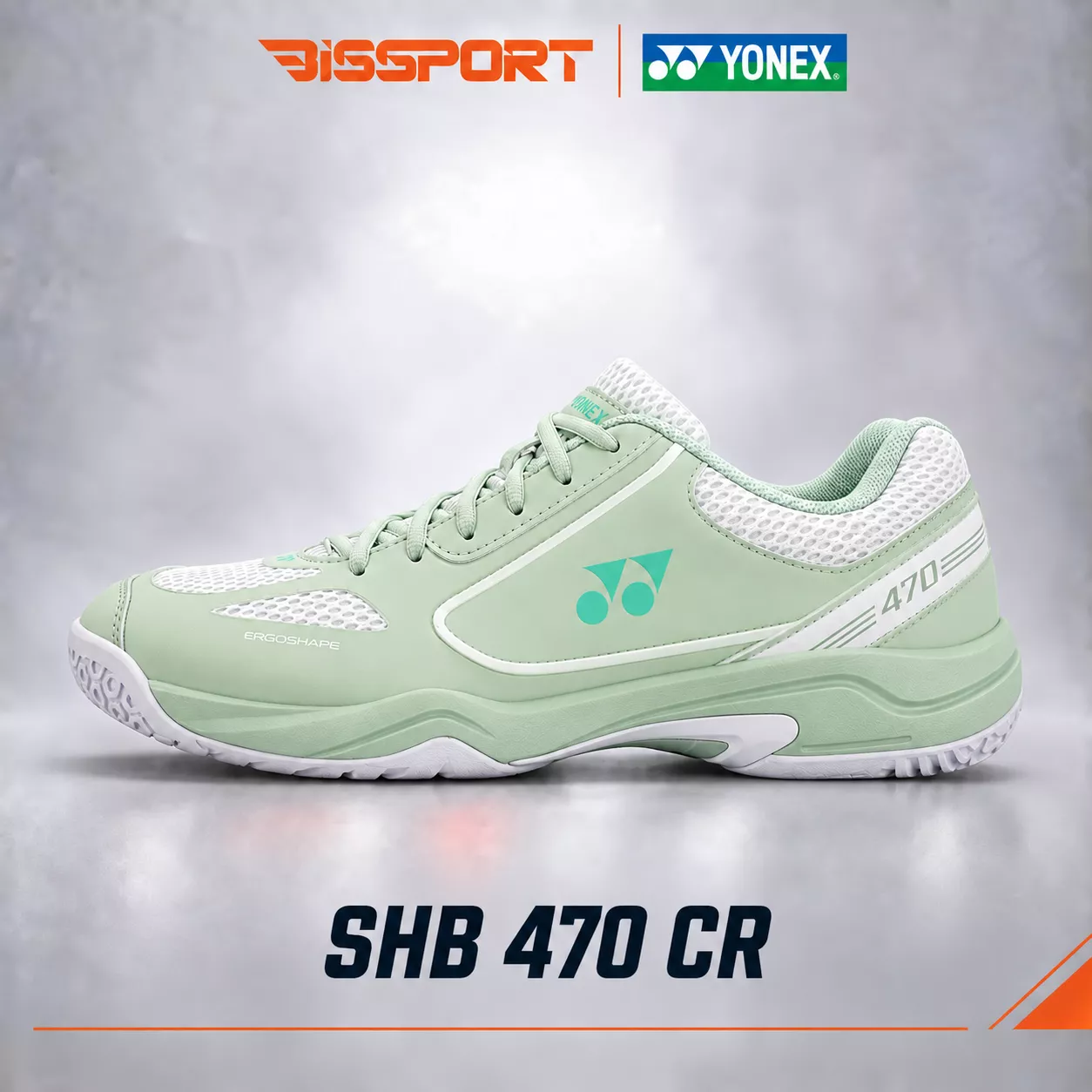 Giày Cầu Lông Yonex SHB470CR Xanh Matcha Chính Hãng - Nhẹ Nhàng - Đế Tổ Ong Siêu Bám - Bám Mọi Sàn - Ổn Định
