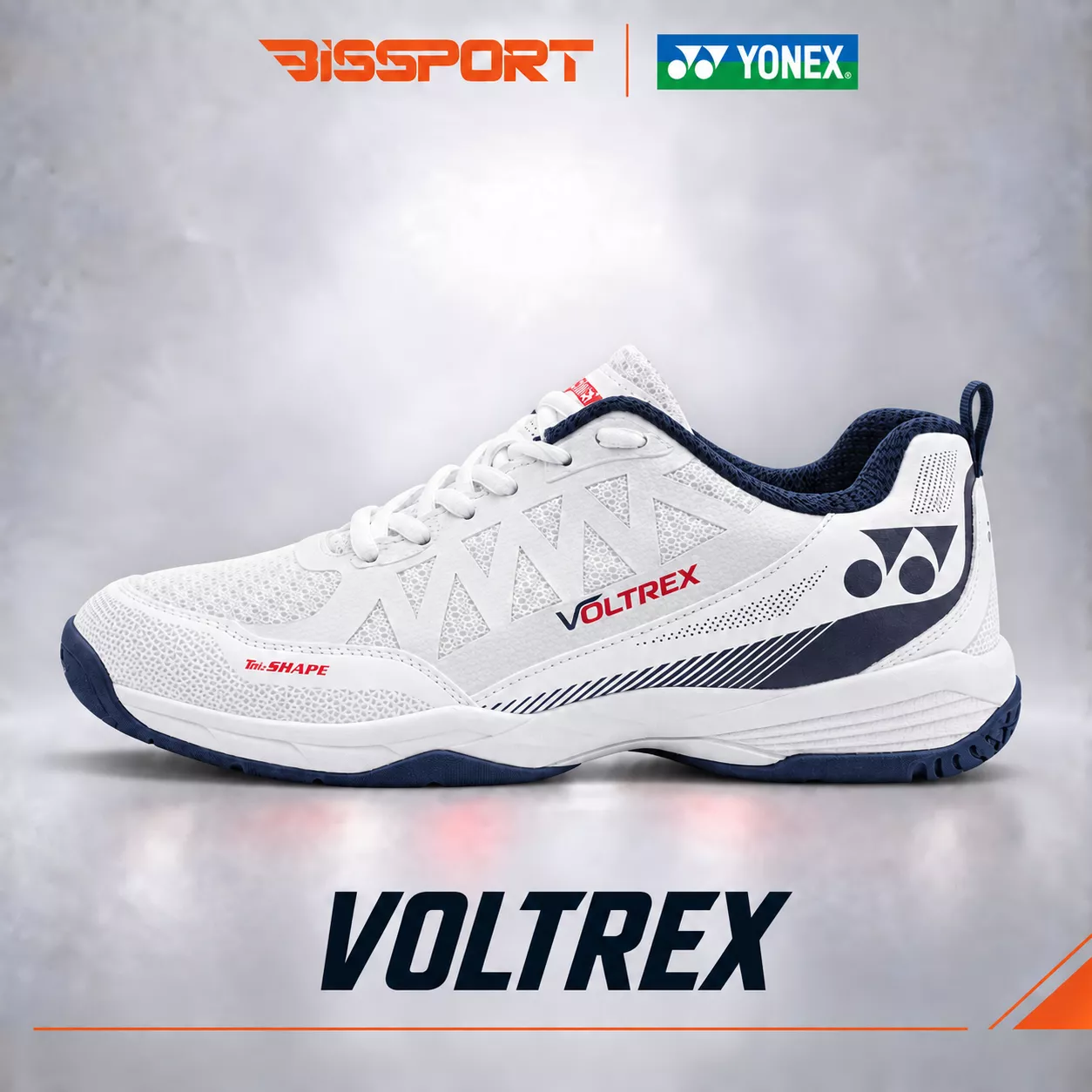 Giày Cầu Lông Yonex Voltrex Chính Hãng - Trắng Đen - Đế Bám - Chống Chấn - Chống Lật Sơ Mi - Thoáng Khí