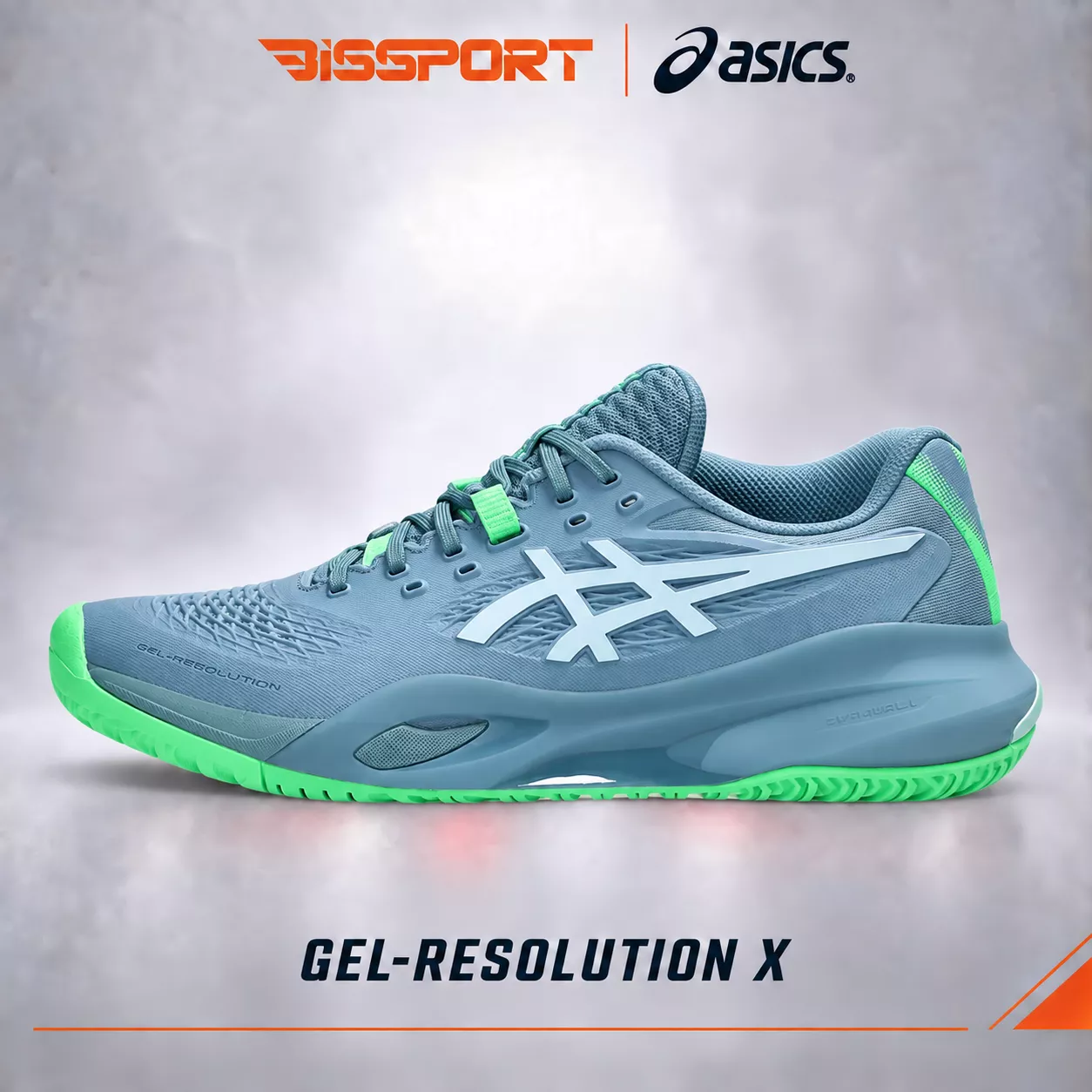 Giày Tennis/Pickleball Asics Gel Resolution X Chính Hãng - Xanh Mint - Nhẹ - Giảm Chấn Vượt Trội - Siêu Bền