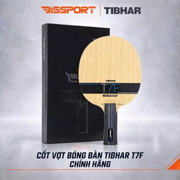 Cốt Vợt Bóng Bàn TIBHAR T7F FL Chính Hãng - 5 Gỗ + 2 Carbon - Inner Carbon - Kiểm Soát Tốt - Tấn Công Mạnh Mẽ - Tốc Độ
