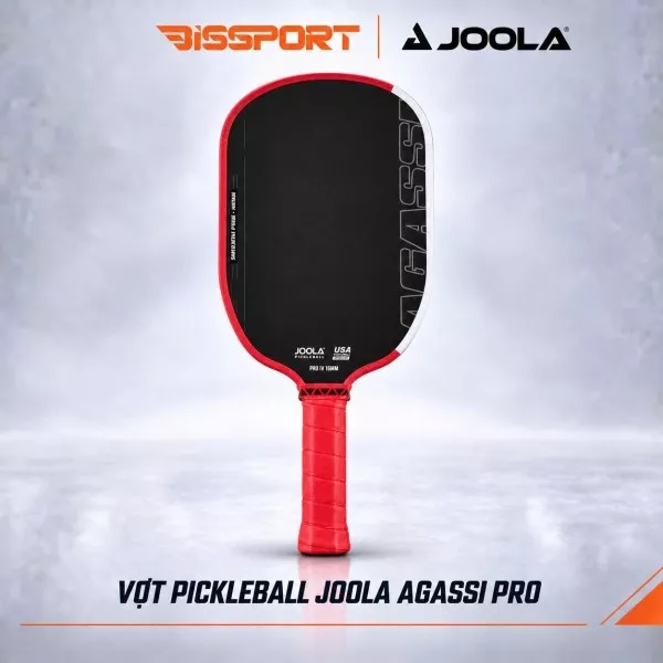 Vợt Pickleball JOOLA Agassi Pro 16mm Chính Hãng - Sợi Lõi Tổ Ong - Nhẹ - Kiểm Soát - Tạo Xoáy Tốt - Điểm Ngọt Rộng