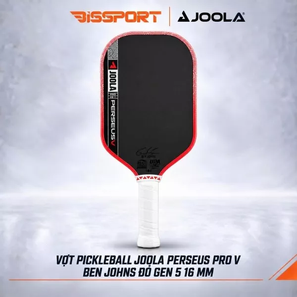 Vợt Pickleball Joola Perseus Gen 5 Ben John Đỏ Chính Hãng - Sức Đánh Mạnh Mẽ - Độ Chuẩn Xác Cao - Kiểm Soát Chắc Chắn