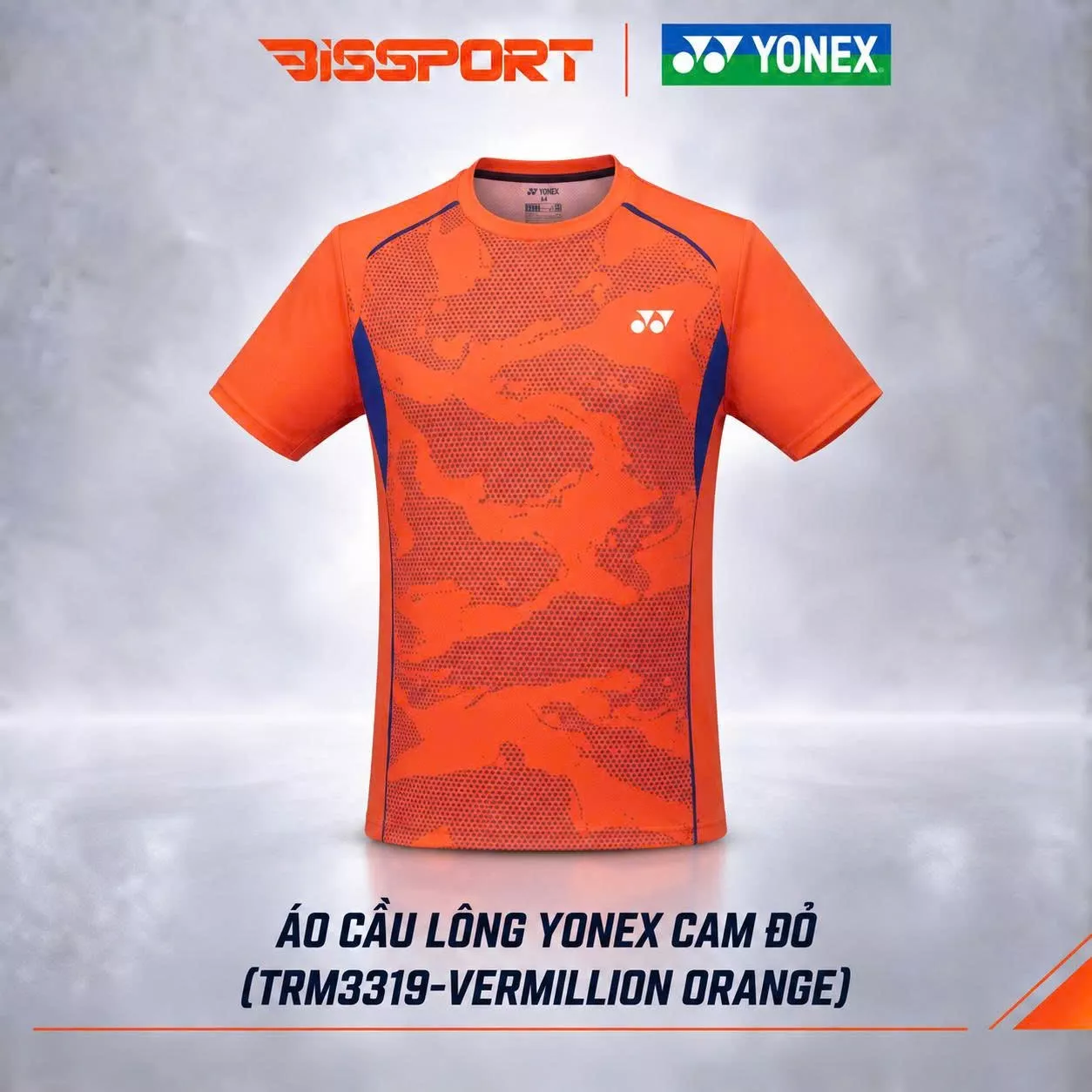 Áo Thể Thao Cầu Lông Yonex Cam (TRM3319-VOZZZZ) Chính Hãng - Thoáng Khí Nhanh Khô - Co Giản 4 Chiều - Bền Bỉ