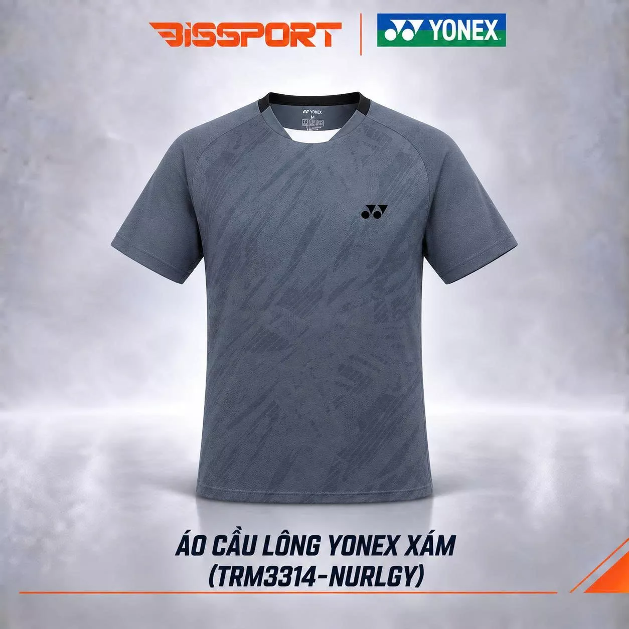 Áo Thể Thao Cầu Lông Yonex Xám (TRM3314-NURLGY) Chính Hãng - Thoáng Khí Nhanh Khô - Co Giản 4 Chiều - Bền Bỉ
