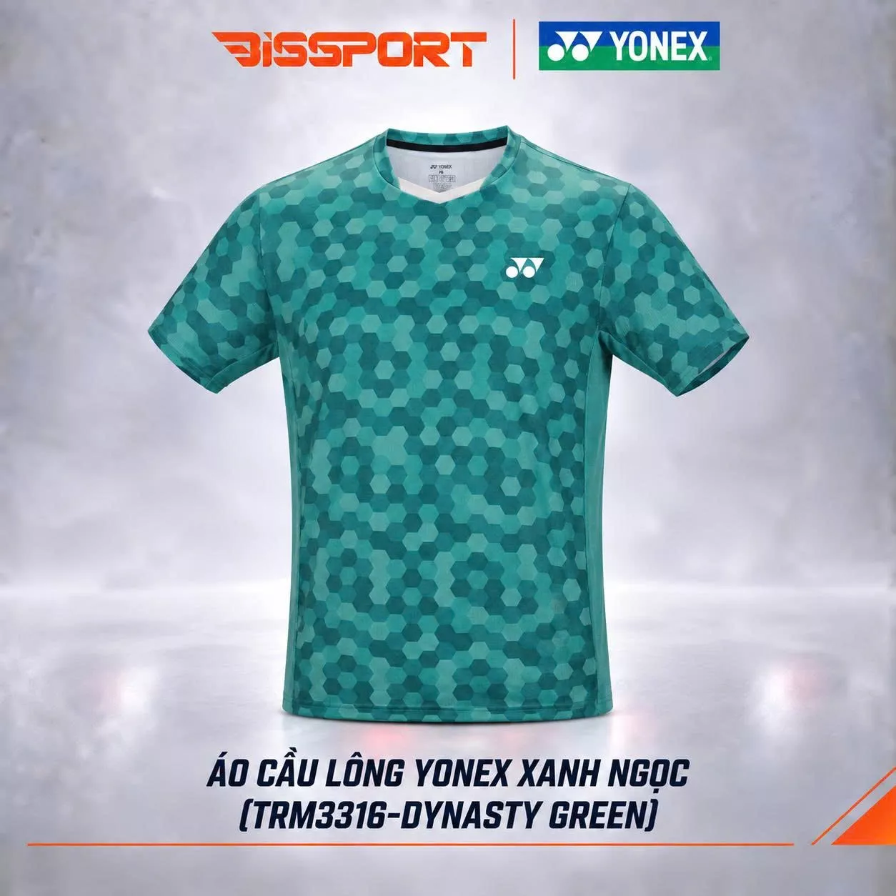 Áo Thể Thao Cầu Lông Yonex Xanh Lục (TRM3316-DYNYGR) Chính Hãng - Thoáng Khí Nhanh Khô - Co Giản 4 Chiều - Bền Bỉ