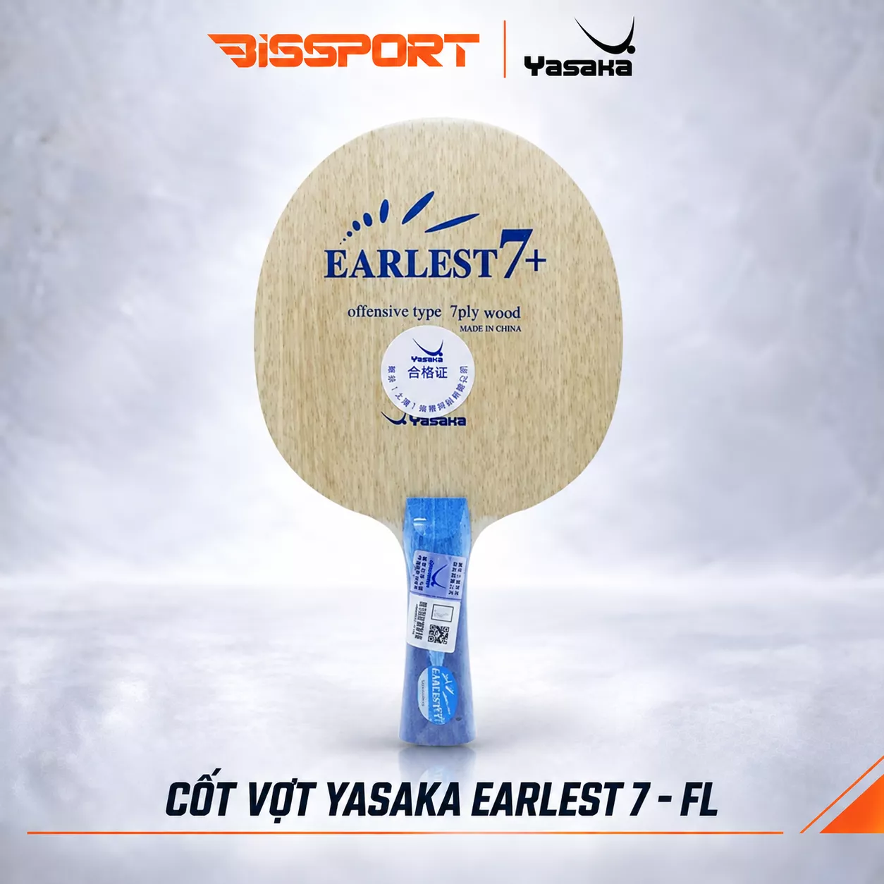 Cốt Vợt Bóng Bàn Yasaka EARLEST 7 - 7 Lớp Gỗ - FL Chính Hãng - Ổn Định -  Kiểm Soát Chính Xác - Cảm Giác Đầm Tay
