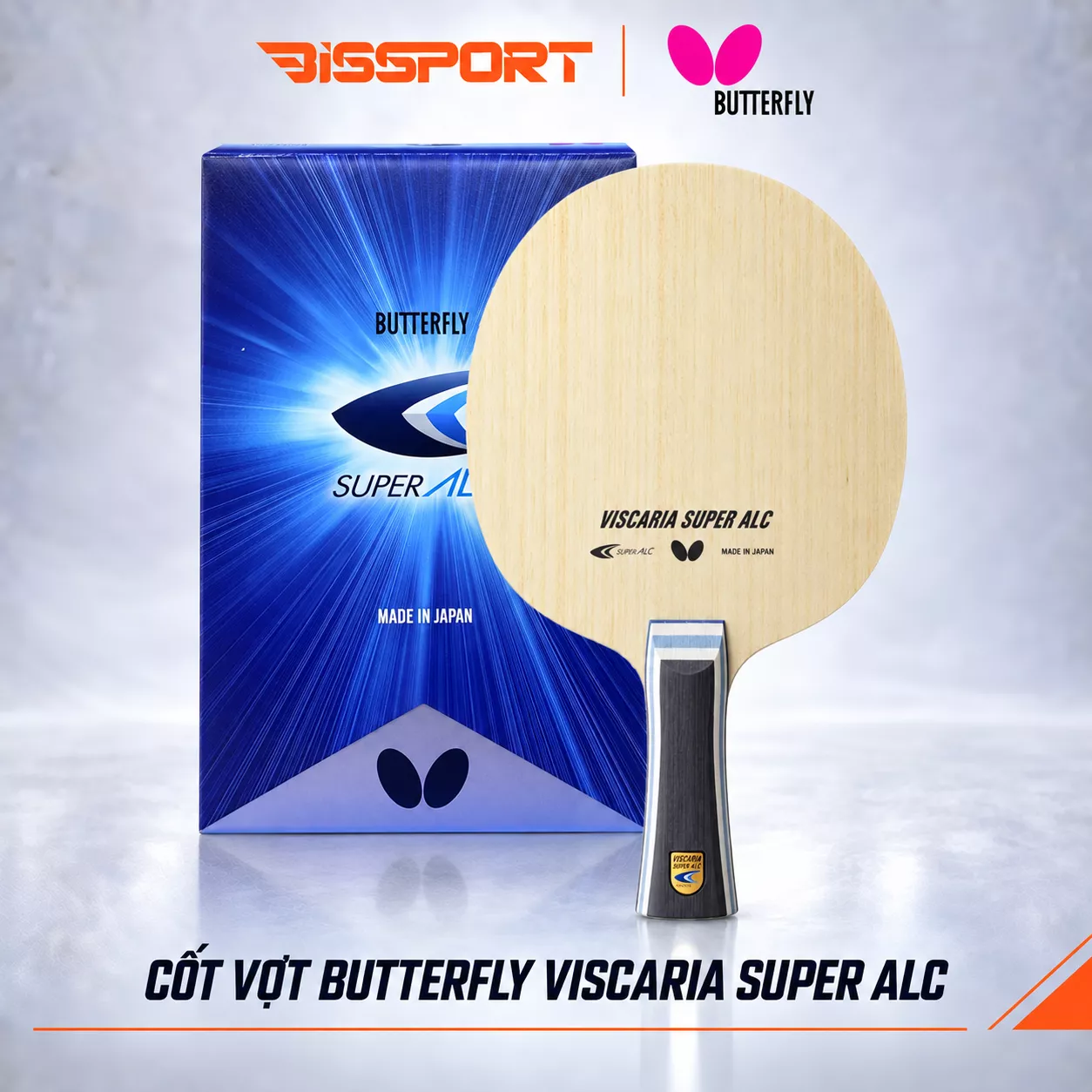 Cốt Vợt Bóng Bàn Butterfly Viscaria Super ALC Chính Hãng - Hàng Nội Địa Nhật Bản 100% Bao Check