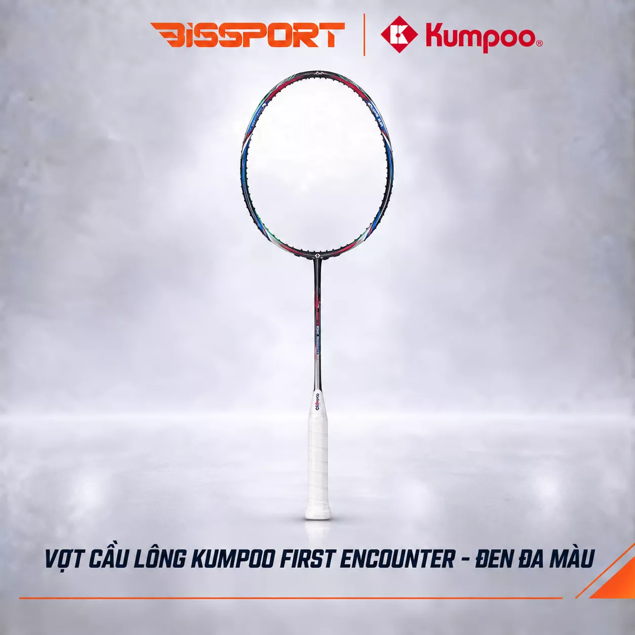 Vợt Cầu Lông Kumpoo First Encounter Chính Hãng - Màu Đen - Thiết Kế Năng Động - 4U - Cân Bằng
