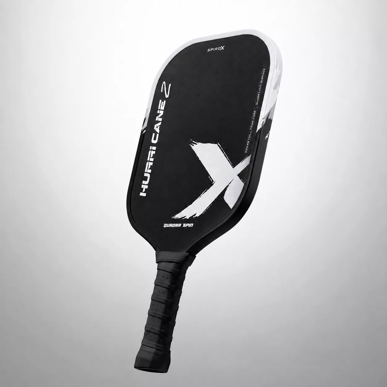 Vợt Pickleball SpiroX Hurricane 2 Chính Hãng - Trắng - Foam Biến Tính, Mặt Quadra Grit Siêu Nhám Trợ Lực Tốt, Nhẹ