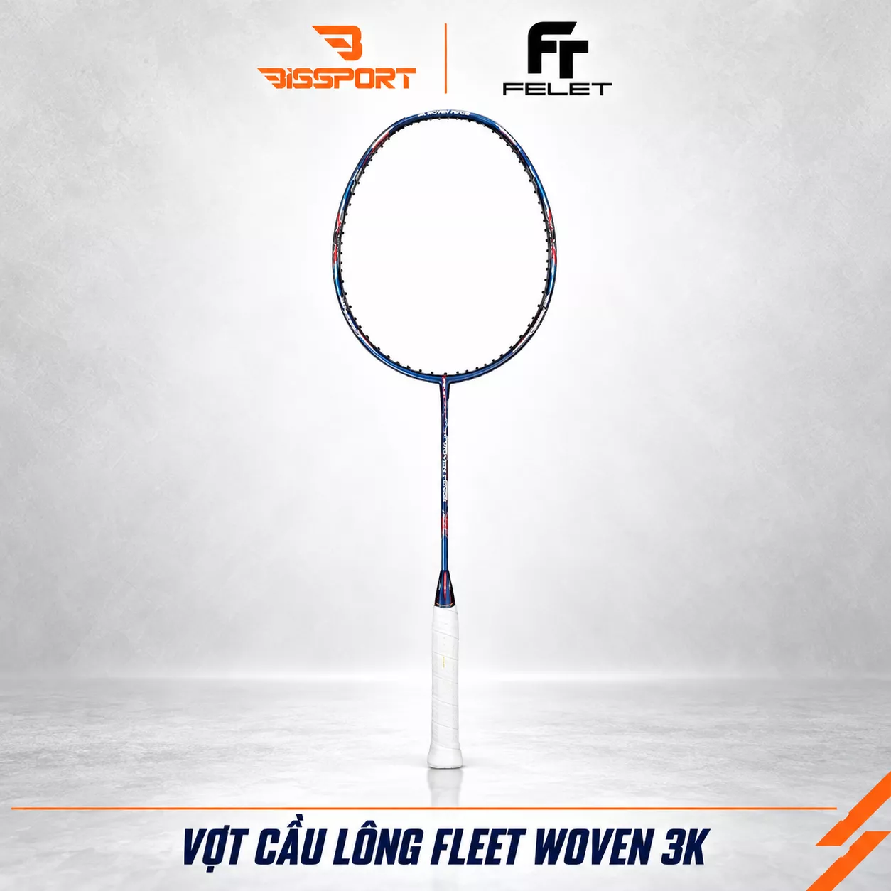 Vợt Cầu Lông Felet Woven 3K Chính Hãng - Đầm Tay - Ổn Định Cao - Kiểm Soát Tốt - Công Thủ Toàn Diện