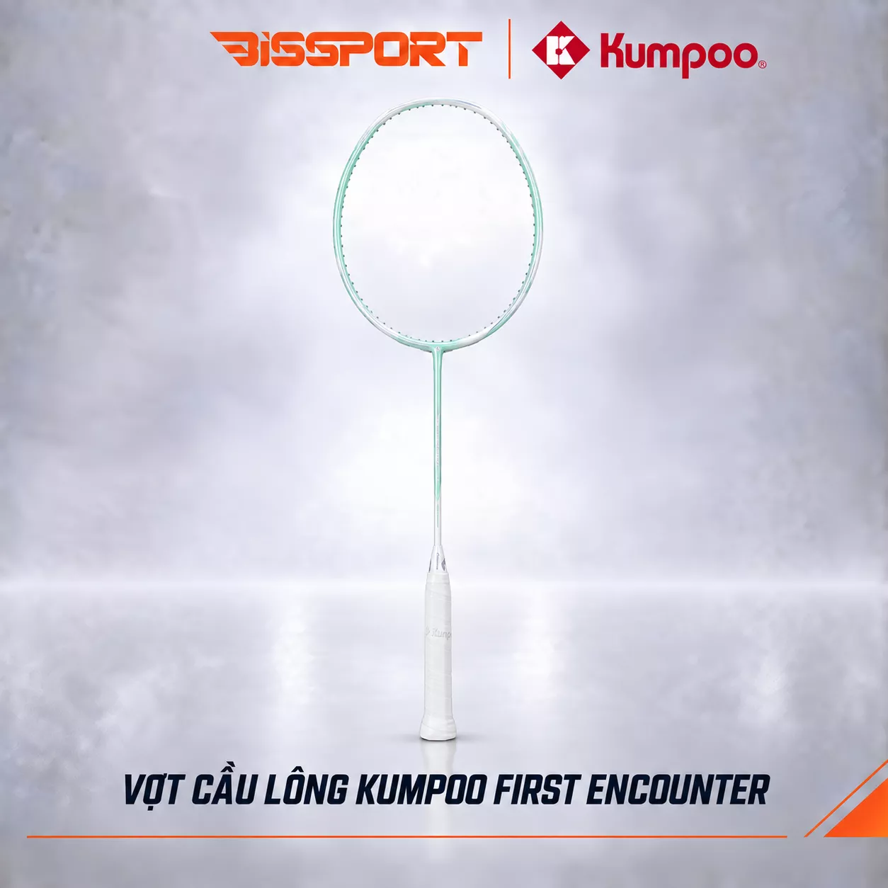 Vợt Cầu Lông Kumpoo First Encounter Chính Hãng - Màu Xanh Mint - Thiết Kế Năng Động - 4U - Cân Bằng